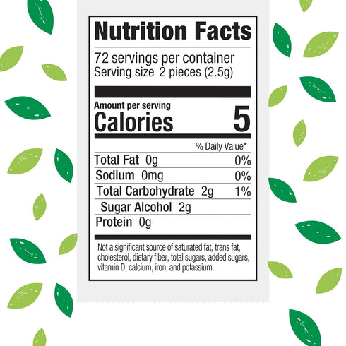 Stevita Hum Cinnamon - Sugar-Free Gum, 12 Pieces, Pack of 12 - Supports Oral Health, Non-GMO, Vegetarian, Keto