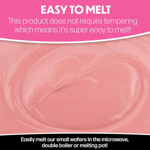 5 Sweet Shoppe Rose Pink Melting Wafers, pounds
