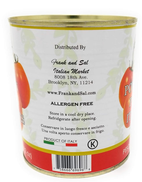3 28 Frank and Sal Whole Peeled Italian Tomatoes With Basil - All Natural Product of Italy - Easy to Open Pull top