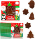 Fruidles Christmas Santas Mini Milk Chocolates Snack, Holiday Treats, Kosher Certified Dairy,