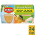 100% 4 oz Pack 24 Del Monte Diced Pears Fruit Cups in Juice, Cups