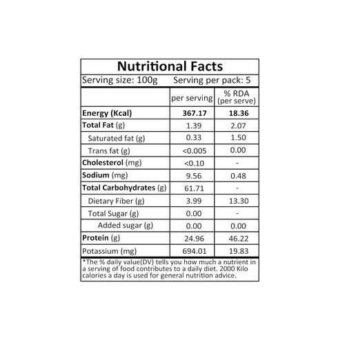 500g Organic Tattva Urad Dal White Split Lentils, USDA Certified
