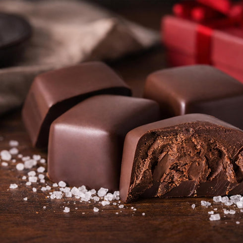 dutis 16oz, 34pieces Utah Truffles Dark Chocolate Truffle, Individually Wrapped, Naturally Gluten Free, Gourmet Smooth