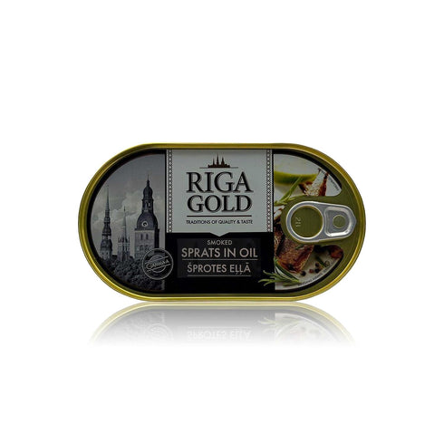 RIGA GOLD Shproti, Sprats in Oil, 190gr (pack 6)