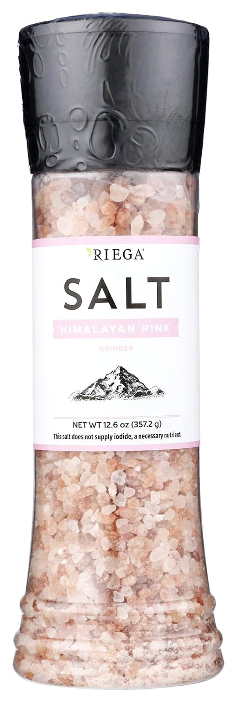 Riega Salt Grinder, Himalayan Pink, 12.6 Oz (Pack of 6)
