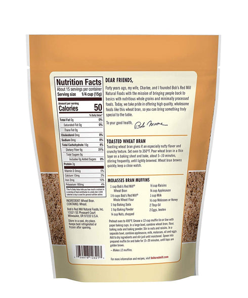 8 Oz (Pack 2) Bob's Red Mill Wheat Bran
