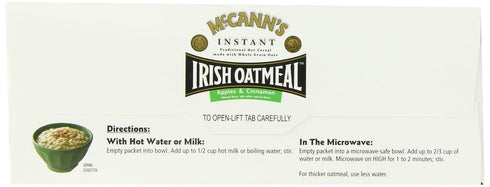 12.3-Ounce (Pack 6) McCANN'S Instant Irish Oatmeal, Apple & Cinnamon, Boxes