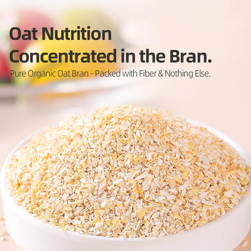 600g 21.1oz Oat Bran Airtight Can | / | PoetrySeptember, Low GI High Fiber Cereal for Long-Lasting Satiety, Ideal
