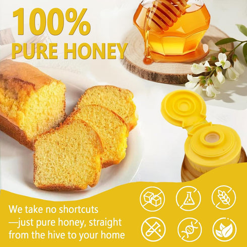 DFYSYSD 100% 11oz/312g, Wholesome Honey, Raw Unfiltered Honey, Wildflower honey, Natural and Pure, Fresh Sweetness