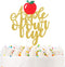 LILIPARTY Glitter An Apple of Our Eye Cake Topper Baby Girls Boys First