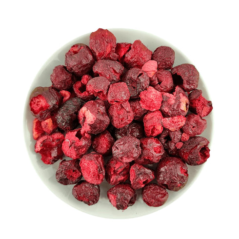 7 Pack 100% Freeze-Dried Sour Cherry Real Fruit, No Sugar Added, Crunchy & Delicious, Long Shelf Life