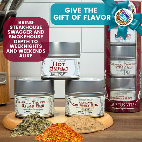 Packaged Set 3 Pack GLP-1 Luxury BBQ House Reserve Seasonings | Gift of | Artisanal Gift | All Natural, Non GMO