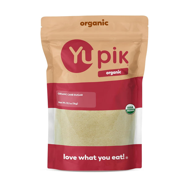 Yupik Organic Cane Sugar 2.2 lb (35.2 oz), Non-GMO, Vegan, Gluten-Free, USDA