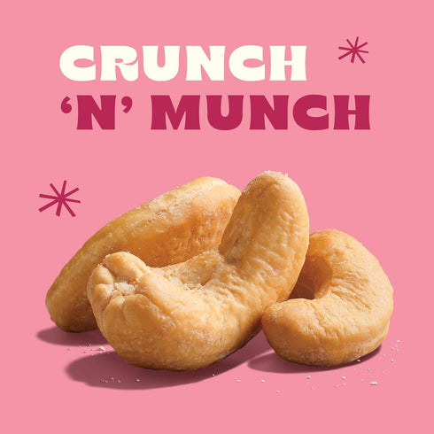 Back to Nature Jumbo Cashews, Dry Roasted with Sea Salt, Non-GMO High Protein Snacks, 9 Ounce
