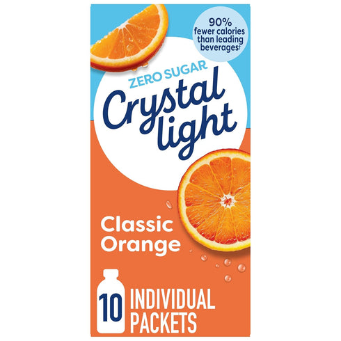 Orange,1.3 Oz( Pack 6) Crystal Light Drink Mix, Classic