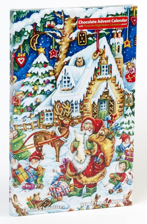 Santa's Helpers Chocolate Advent Calendar for Countdown to Christmas