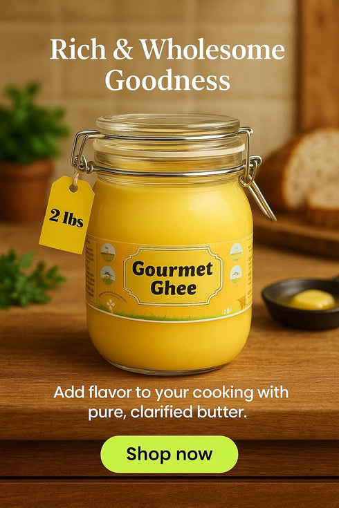 Generic Immune 2 lb (32 oz) Premium Gourmet Ghee Dairy Free Butter Alternative for Cooking, Baking & Frying, High Heat