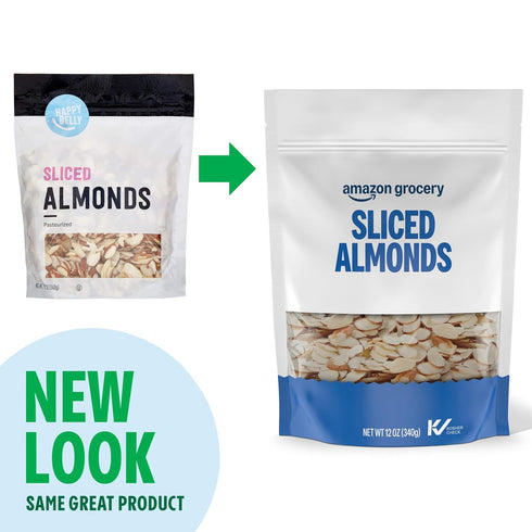 12 Oz Packaging Amazon Grocery, Sliced Almonds, (Previously Happy Belly, May Vary)