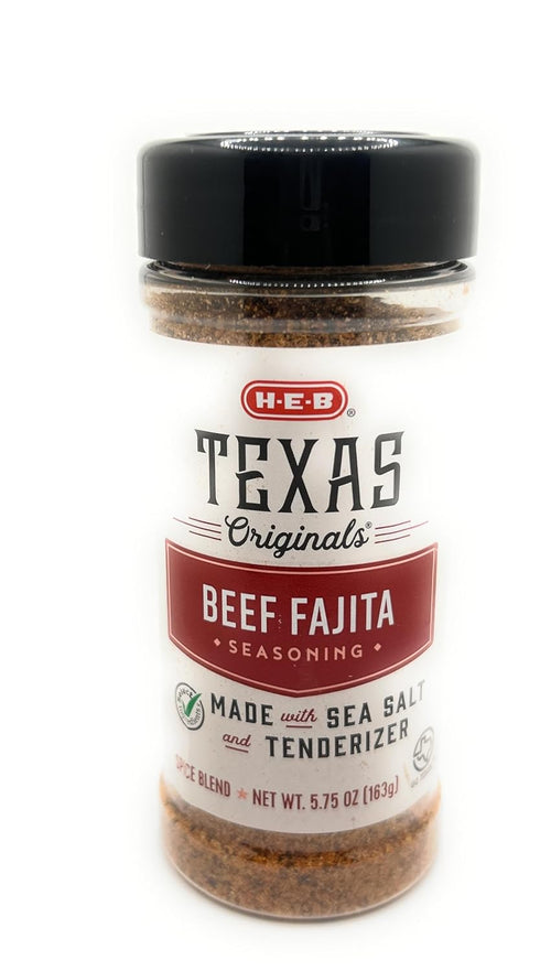 HEB Texas Originals Beef Fajita Seasoning with Sea Salt and Tenderizer 5.75oz -