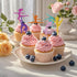 35 Pcs Girl Gymnastics Cupcake Toppers, Glitter Dancer Cake Toppers for Gymnastics Themed Birthday Baby Shower