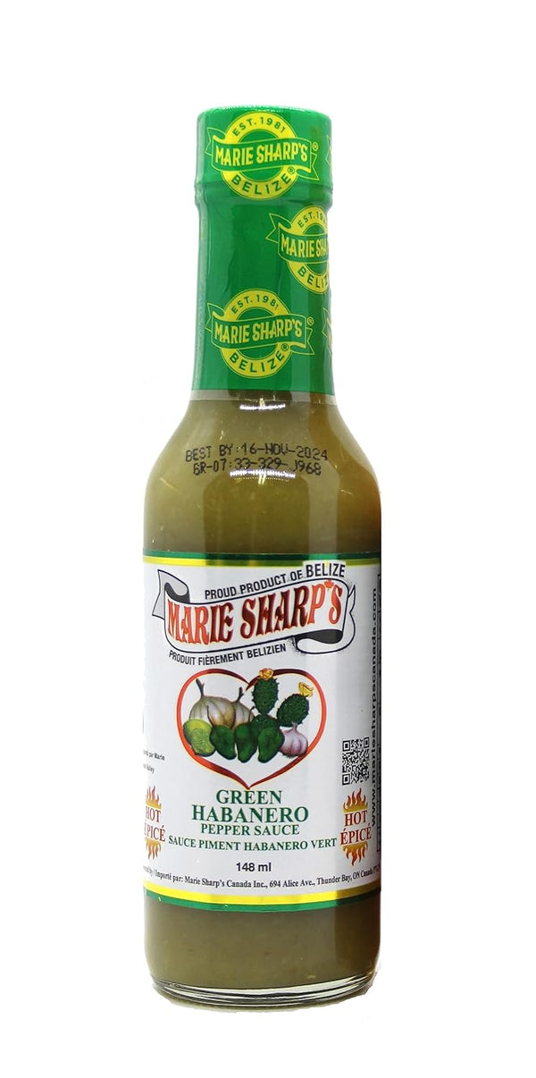 Marie Sharp's Green Habanero Pepper Sauce, 5 oz