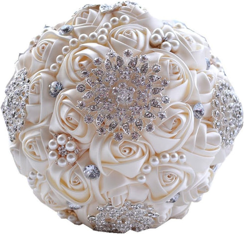 Jackcsale Wedding Bride Bridal Bouquet Brooch Bouquet Bridesmaid Valentine's Day Bouquet Confession (D453