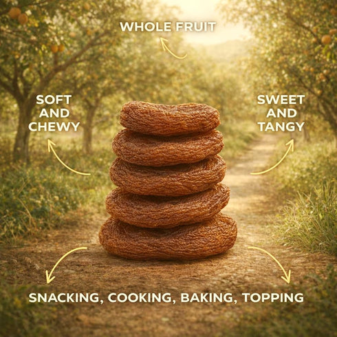 5 oz 6 Pack Pure Anatolia Turkish Organic Dried Apricots - Sun Dried Apricots No Sugar Added - Unsulfured Organic Fruit