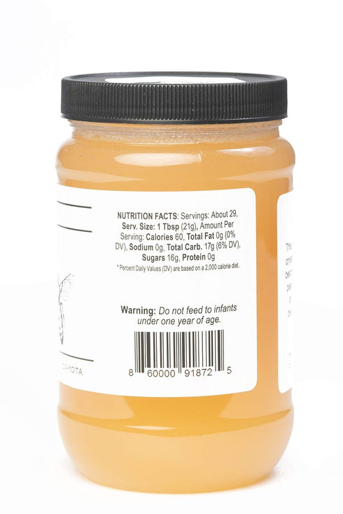 (22 OZ TJO Bees Raw and Unfiltered Honey Jar)