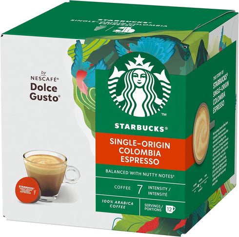 Dolce Gusto 3 (36 36 Nescafe Starbucks Colombia Espresso x Boxes Capsules) Drinks
