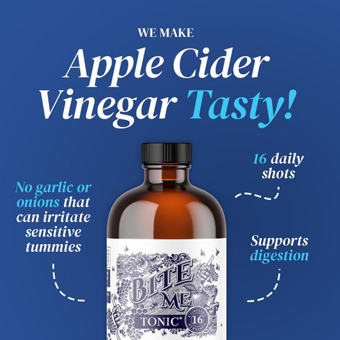 Apple Cider Vinegar Tonic with Manuka Honey - Bite Me Tonic