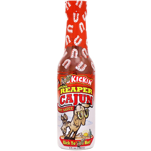 KICKIN' Carolina Reaper Cajun Hot Sauce – Perfect Gourmet Gift for Hot Sauce Fans