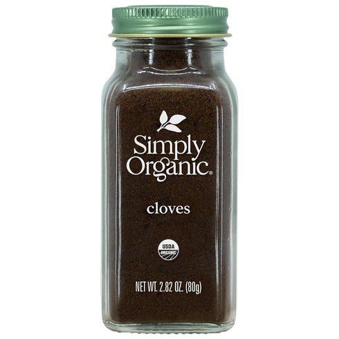 Simply Organic Ground Cloves, Certified Organic, 2.82 oz, Pack of 2