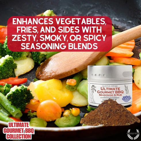 6 GLP-1 Ultimate Gourmet BBQ Seasoning Collection | Non GMO | All Natural | Magnetic Tins | Friendly | Ultra Premium |