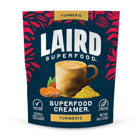 Laird Superfood Non-Dairy Original Superfood Turmeric Coconut Powder Coffee Creamer, Gluten Free,