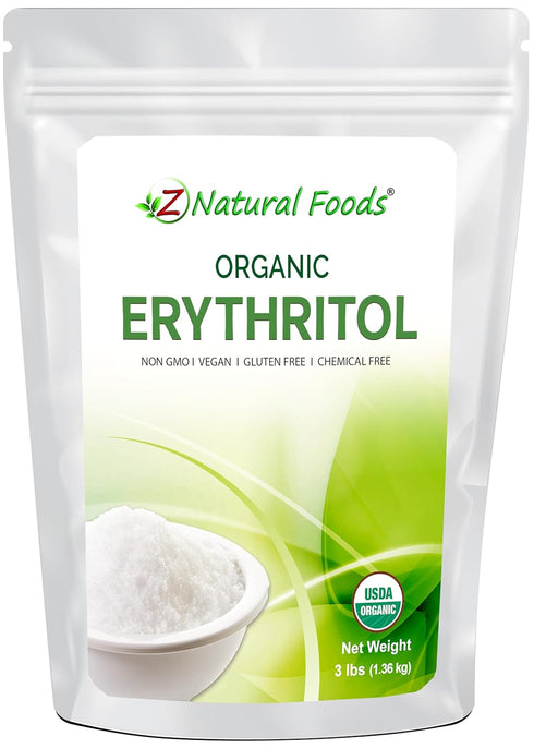 Organic Erythritol - Zero Calorie Alternative Sweetener - Low Glycemic Sugar Substitute