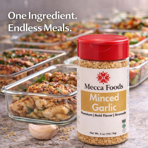 5 oz Minced Garlic PET Jar Fresh & Ready-to-Use | Premium Minced Garlic for Cooking, Sauces, Marinades & Seasoning by