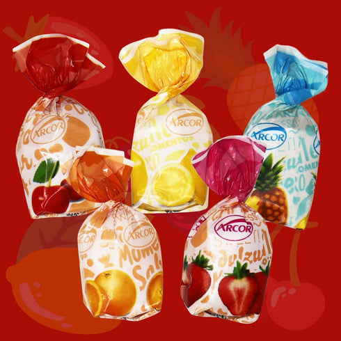 2 120 Bulk Fruit Filled Hard Candy Pound, Holiday Candy - Individually Wrapped Assorted Fruity Candies with Soft Center