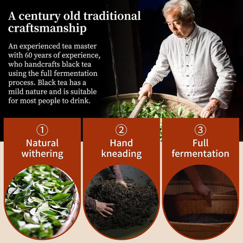 100g /3.5oz80 XIXICHA Taiwan Black Tea Loose Leaf, Full-Bodied & Smooth, Rich in Flavor, Naturally Sweet, Sun Moon Lake