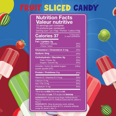 Summer, 70 Pack Fresh Finest Popsicle Shaped Ice Cream Lollipops - Individually Wrapped Suckers, Multicolor Lollipops