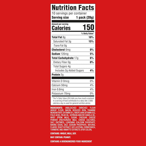 40 Packs (4 (Pack 2) RITZ Bits Cheese Sandwich Crackers, Bulk Lunch Snacks, Snack Boxes)