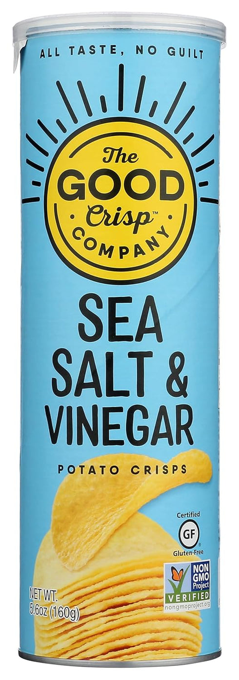 The Good Crisp Company, Potato Crisps Sea Salt Vinegar, 5.6 Ounce