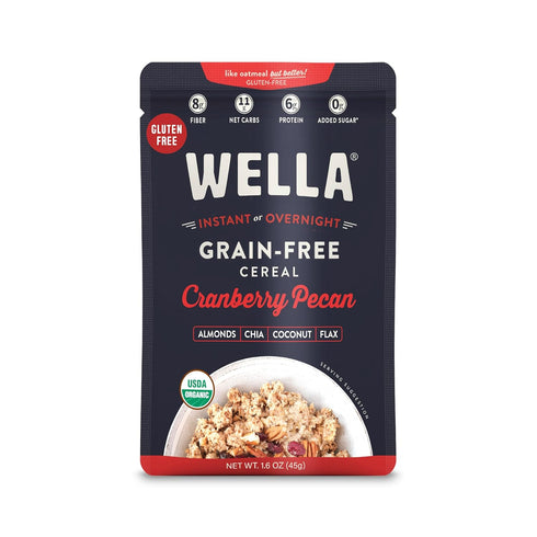 Wella Cereal Oatmeal Alternative, Gluten-Free Breakfast Hot Cereal, Grain-Free Paleo Organic Vegan
