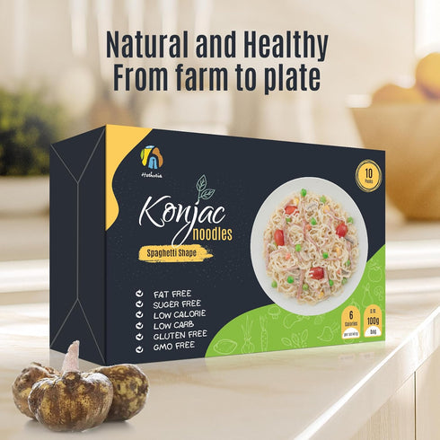 10 Packs 0 Hethstia Konjac Noodles, Shirataki Spaghetti Low Carb, Low Calorie, Ready to Eat Konjac Pasta Keto