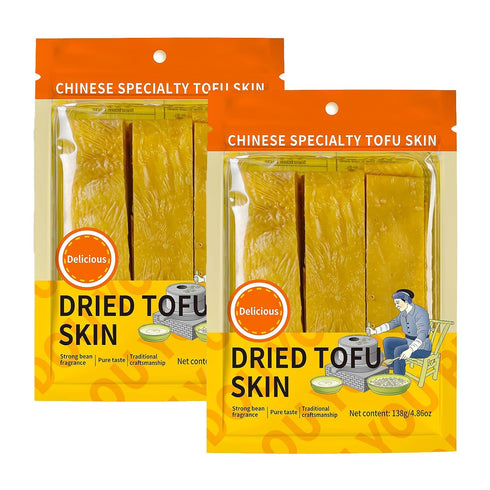Generic Tofu sheets, Tofu Skin, Containing Protein, Vegetarian Dried Bean Skin Mixed With