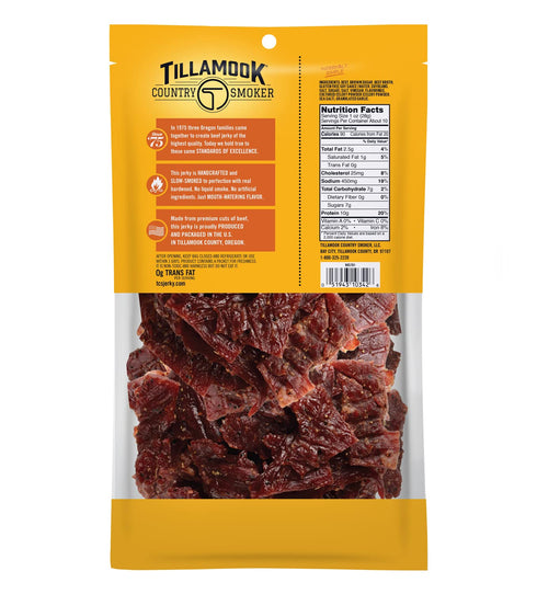 Country Jerky,Teriyaki,10 Ounce,(Pack 2) Tillamook Smoker Real Hardwood Smoked Beef