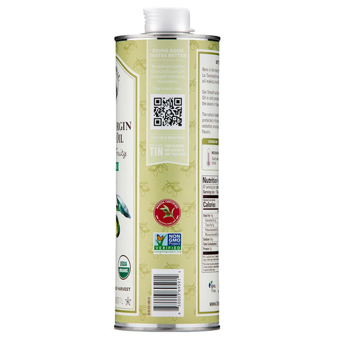 33.8 oz (1 La Tourangelle, Organic Extra Virgin Olive Oil, Cold-Pressed Early Harvest EVOO from Spain, Smooth & Fruity