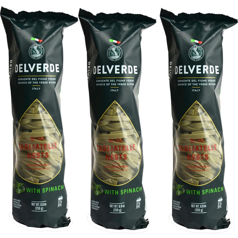 Delverde Artisan Made Spinach Tagliatelle Nests with Spring Water Certified Kosher 8.8oz 3