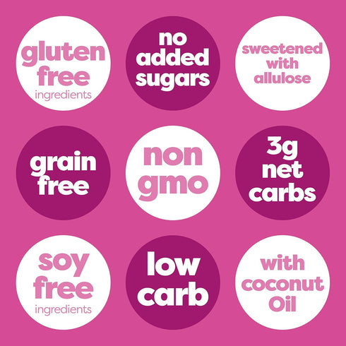 Kiss My Keto Granola Cereal - Strawberry Vanilla Low Carb Granola (2g-Net), Gluten Free, Keto Nut Granola