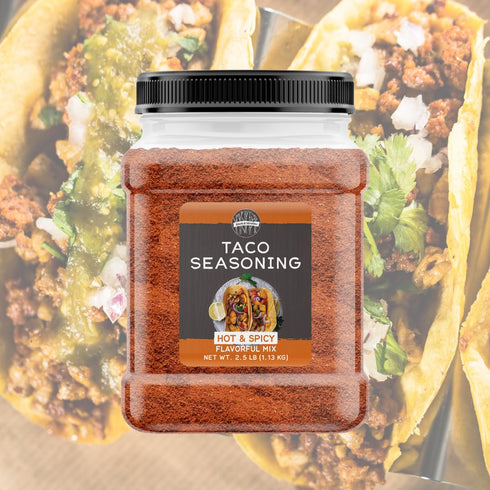 Birch & Meadow Hot & Spicy Taco Seasoning, 2.5 lb, Spicy Flavorful Seasoning Blend