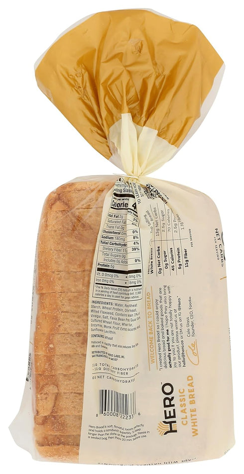 15.9 OZ Hero Bread Classic White Bread